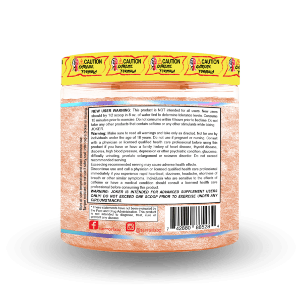 Terror Labz | Joker Extreme Pre-Workout 30 servs - Imagen 3