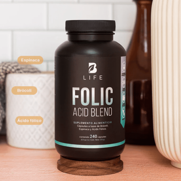 BLife | Folic Acid Blend 240 caps | 500 mg - Imagen 4