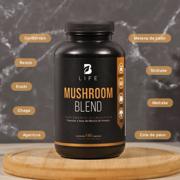 BLife | Mushroom Blend | Mezcla de Hongos 180 Cápsulas | 500 mg - Imagen 5