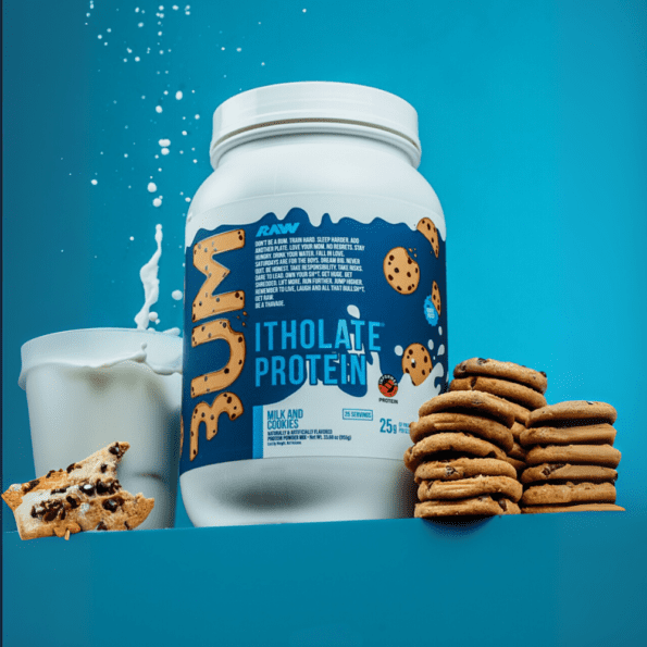 RAW CBUM ISO 780g (1.72 lbs) Proteína aislada de suero de leche | Sabor Milk and Cookies - Imagen 9