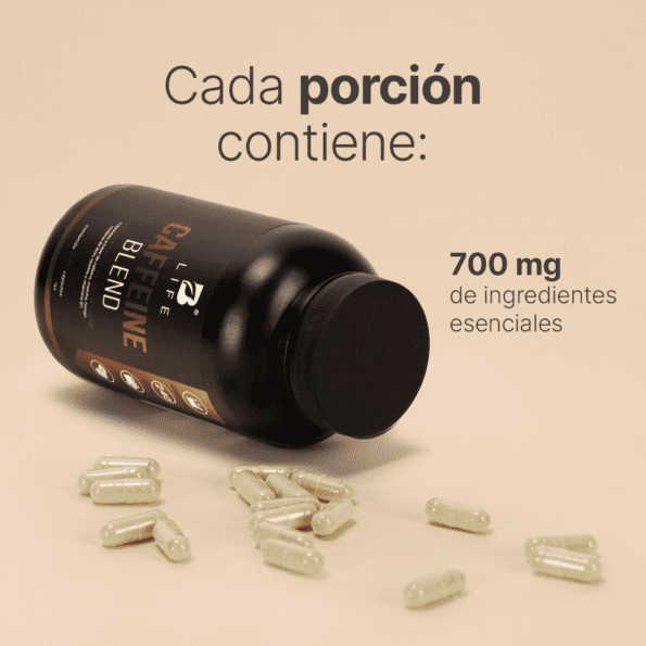 BLife | Caffeine Blend 240 caps | Mezcla a base de Cafeína, Matcha, Hongo Melena de León, Taurina y Vitamina B1 - Imagen 6