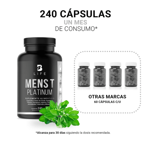 BLife | Mens T Platinum | Precursor para Hombre Platinum 240 caps | 500 mg - Imagen 6
