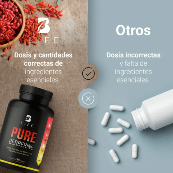 BLife | Pure Berberine | Berberina Pura 180 Caps | 500 mg - Imagen 10