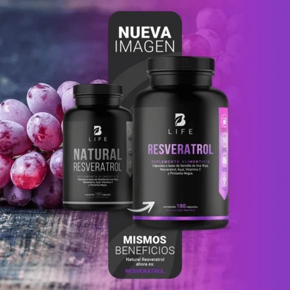 BLife | Resveratrol 180 Cápsulas | 500 mg - Imagen 12