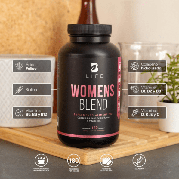 BLife | Womens Blend | Multivitamínico para la Mujer 180 cápsulas | 650 mg - Imagen 3