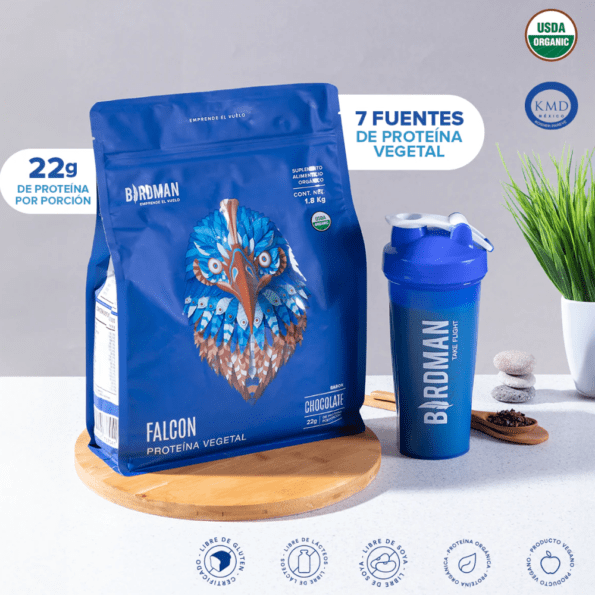 BIRDMAN | Falcon Proteina Vegetal Organica En Polvo (Vegana) 1.8 kg - 60 Servicios - Imagen 3