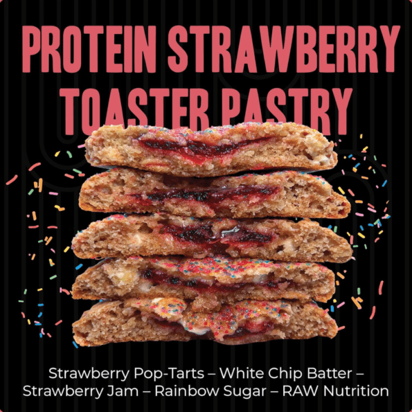 Raw My Cookie Dealer | Strawberry Toaster Pastry 1 pz - Imagen 3