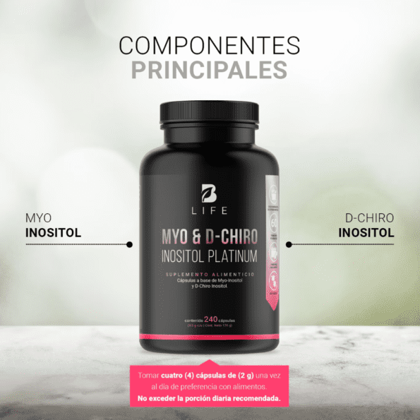 BLife | Myo y D-Chiro Inositol Platinum Mezcla de Ratio 40:1 240 Cápsulas | 500 mg - Imagen 4
