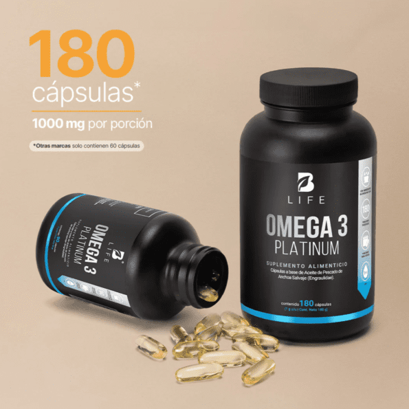 BLife | Omega 3 Platinum 180 caps | 1000 mg - Imagen 4