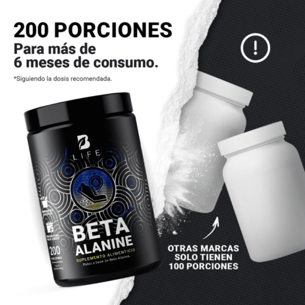 BLife | Beta Alanine | Beta Alanina 400 gr | 200 serv - Imagen 5