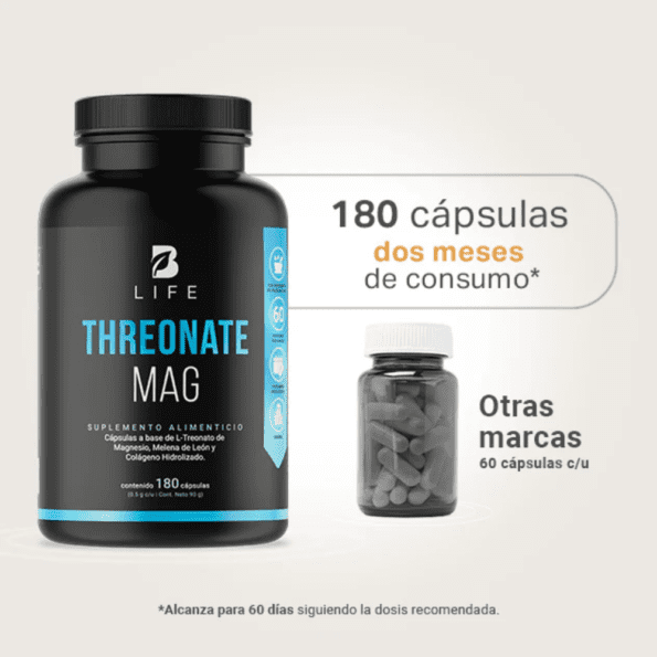 BLife | Threonate Mag | L-Treonato de Magnesio 180 caps - Imagen 7