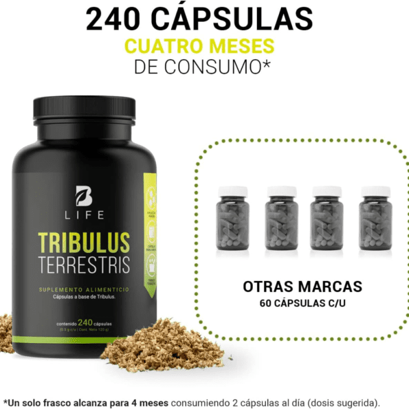BLife | Tribulus Terrestris 240 caps - Imagen 6