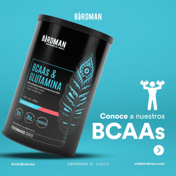 BIRDMAN | BCAAs + L-Glutamina Ratio (BCAA 2:1:1) 100% Vegetal (Vegano) 405 g - 30 servicios - Imagen 6