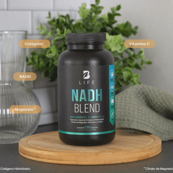 BLife | NADH Blend | NADH, Colágeno Hidrolizado y Vitamina C 180 caps | 500 mg - Imagen 7