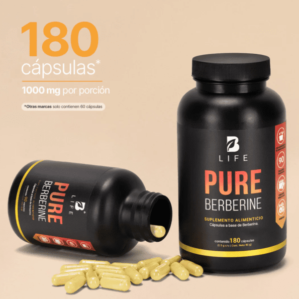 BLife | Pure Berberine | Berberina Pura 180 Caps | 500 mg - Imagen 7
