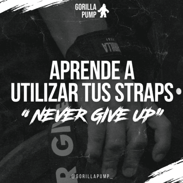 GORILLA PUMP | Straps "Never Give Up" - Imagen 8