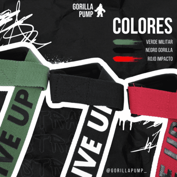 GORILLA PUMP | Straps "Never Give Up" - Imagen 14