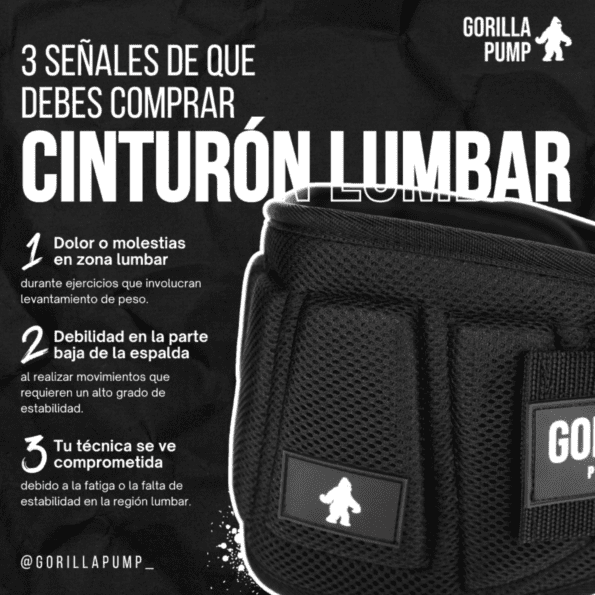 GORILLA PUMP | Cinturón De Velcro Con Hebilla de Acero | Color NEGRO - Imagen 7