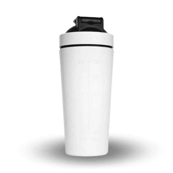 GORILLA PUMP | Shaker Metalico | Color BLANCO 25 oz - Imagen 2