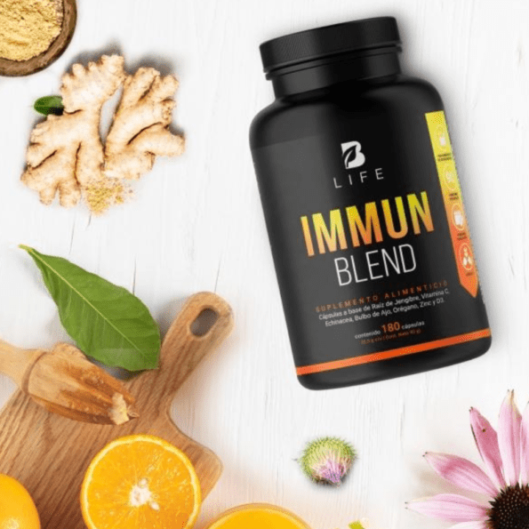 BLife | Immun Blend | Multivitamínico de Vitamina C + Jengibre 180 Cápsulas | 500 mg - Imagen 10