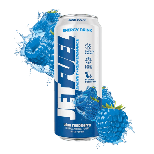 GAT JETFuel Energy Drink | Sabor Blue Raspberry | 16 Oz - Imagen 2