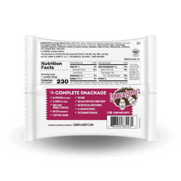 Lenny and Larrys The Complete Cookie | 113g – Snickerdoodle (Canela) - Imagen 2