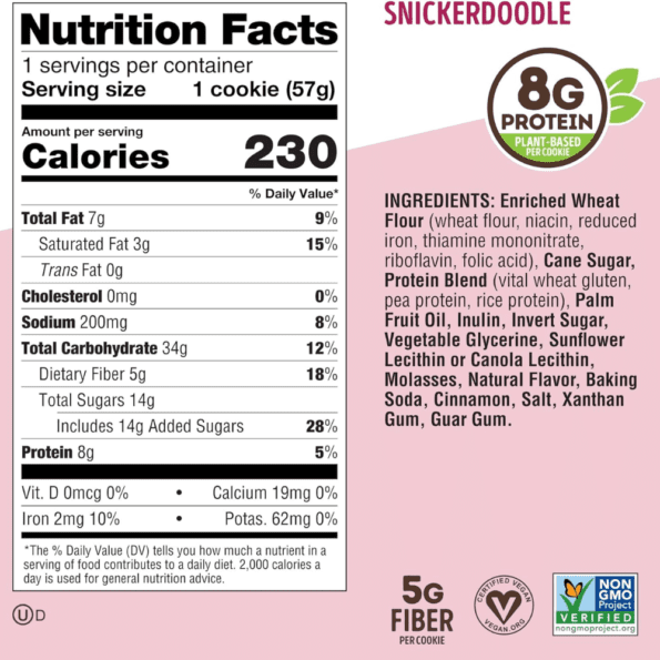Lenny and Larrys The Complete Cookie | 113g – Snickerdoodle (Canela) - Imagen 3
