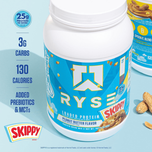 Ryse Protein 908g (2 Lbs) 27 servs | Proteína aislada de suero de leche | Sabor Skippy Peanut Butter - Imagen 3