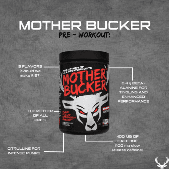 Bucked Up | Mother Bucker | Sabor MUsclehead Mango | 20 serv - Imagen 5