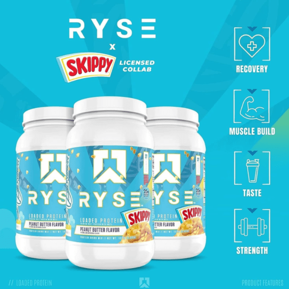 Ryse Protein 908g (2 Lbs) 27 servs | Proteína aislada de suero de leche | Sabor Skippy Peanut Butter - Imagen 6