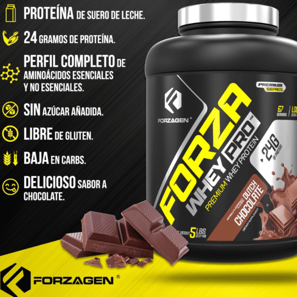 Forzagen | Forza Whey Pro 2.27 kg (5 lb) | Sabor Chocolate - Imagen 4