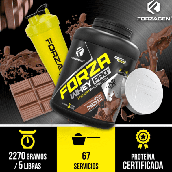 Forzagen | Forza Whey Pro 2.27 kg (5 lb) | Sabor Chocolate - Imagen 5