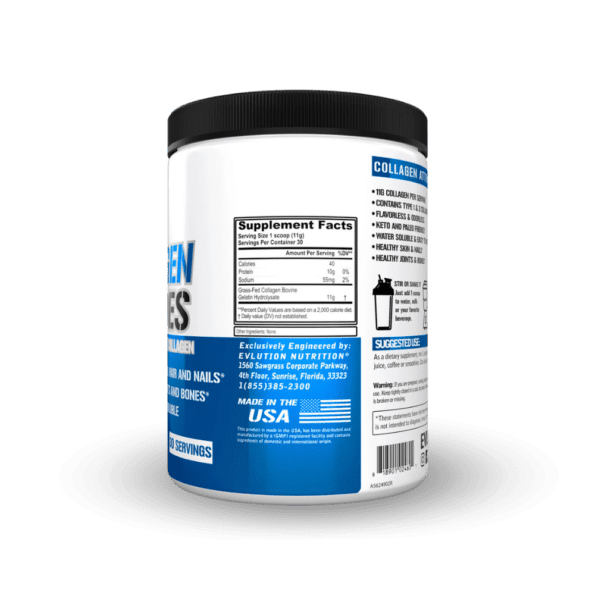 EVL | Collagen Peptides 30 serv | Unflavored - Imagen 2