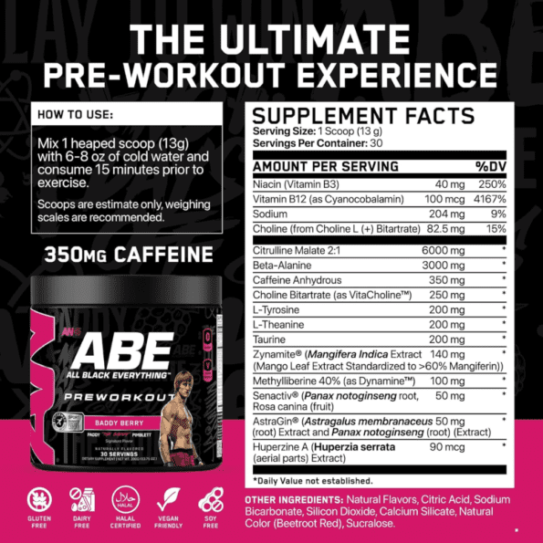 An Abe Ultimate Pre-Work 30 serv | Sabor Baddy Berry - Imagen 2