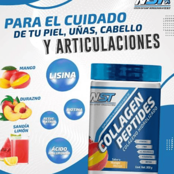 NST | Collagen Peptides 300 grs | Sabor Mango - Imagen 2