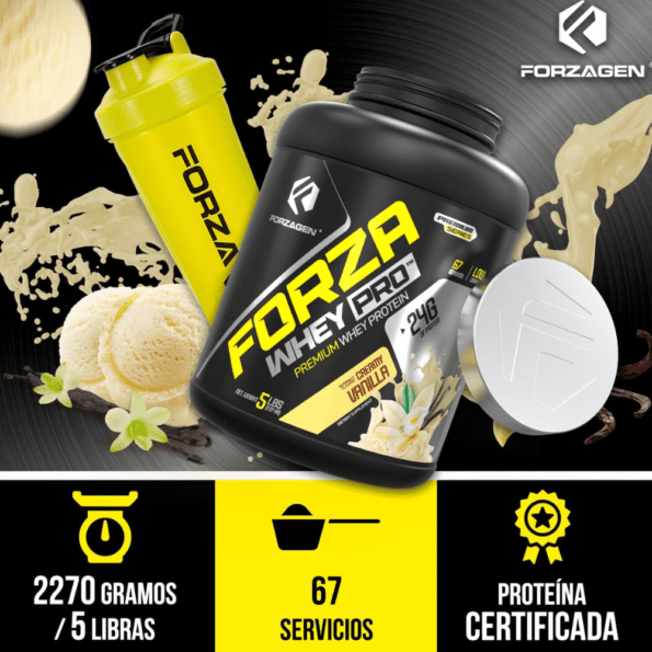 Forzagen | Forza Whey Pro 2.27 kg (5 lb) | Sabor Vainilla - Imagen 5