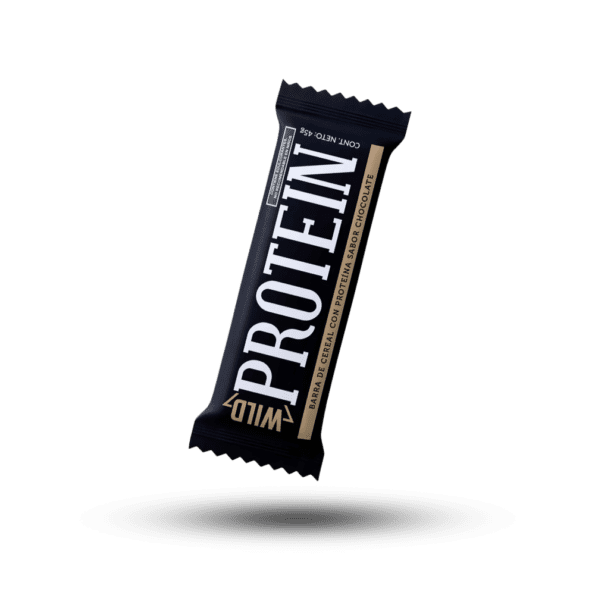 Wild Protein | Barras altas en proteína | Sabor Chocolate | 15 g de proteína | Sin azúcares ni grasa añadida | 45 g cada barra