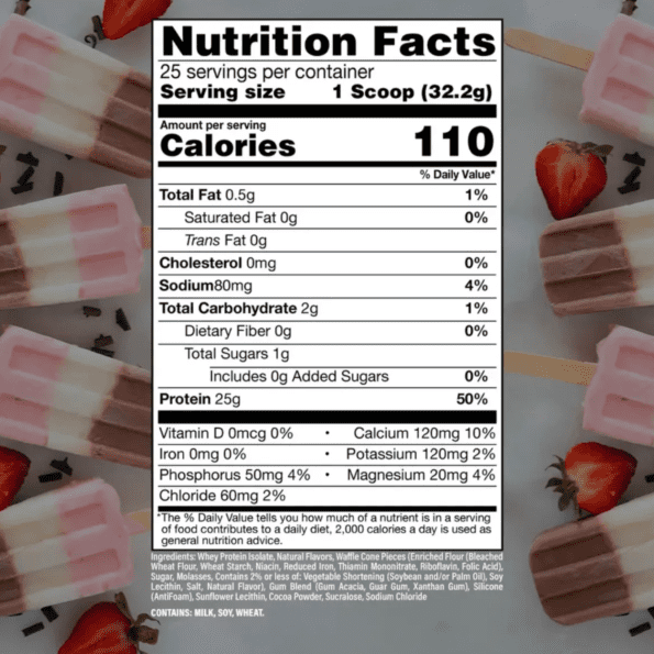 RAW CBUM ISO 780g (1.72 lbs) Proteína aislada de suero de leche | Sabor Nieve Napolitano - Imagen 2