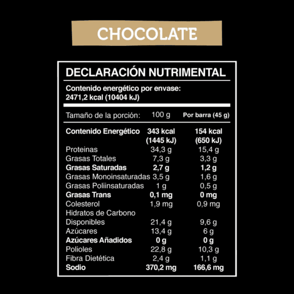 Wild Protein | Barras altas en proteína | Sabor Chocolate | 15 g de proteína | Sin azúcares ni grasa añadida | 45 g cada barra - Imagen 2
