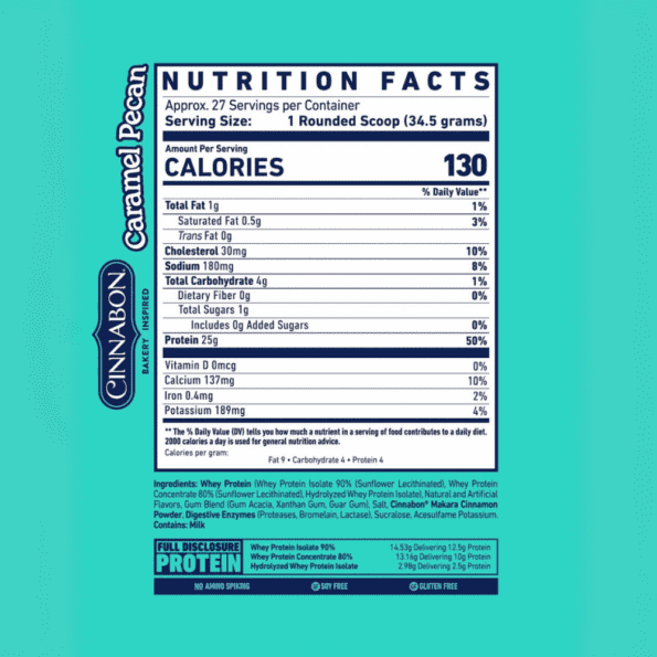 GHOST Whey Protein 924g (2 lb) | Sabor Cinnabon | Proteína aislada de suero de leche - Imagen 2