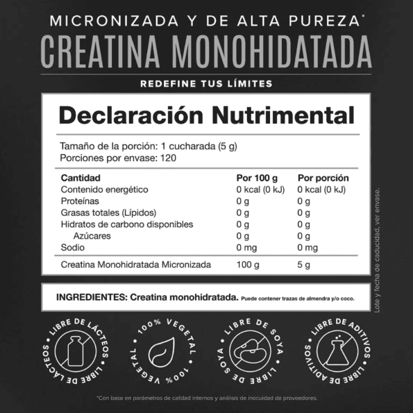 BIRDMAN | Creatina Monohidratada 600 g – 120 serv - Imagen 3