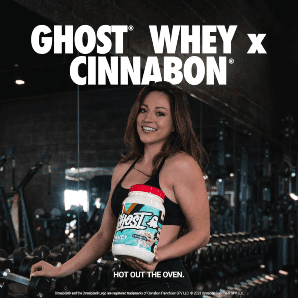 GHOST Whey Protein 924g (2 lb) | Sabor Cinnabon | Proteína aislada de suero de leche - Imagen 5
