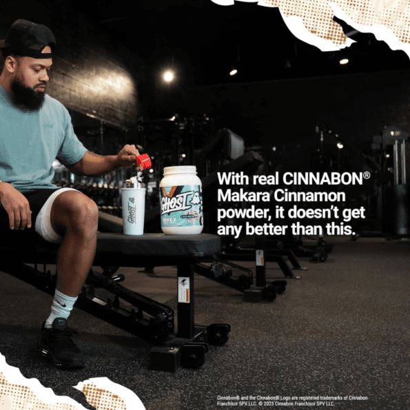 GHOST Whey Protein 924g (2 lb) | Sabor Cinnabon | Proteína aislada de suero de leche - Imagen 7
