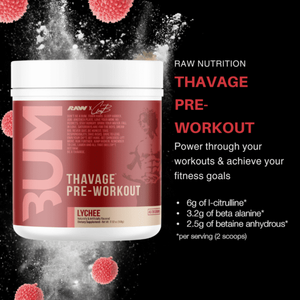 Raw CBUM Thavage Pwo | Sabor Lychee | 40 serv - Imagen 3