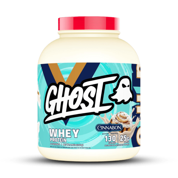 GHOST Whey Protein (5 lb) | Sabor Cinnamon | Proteína aislada de suero de leche