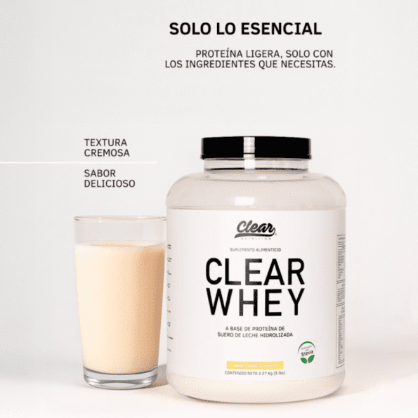 Clear Nutrition | Clear Whey (5 lb) Proteina de Suero de Leche - Imagen 8
