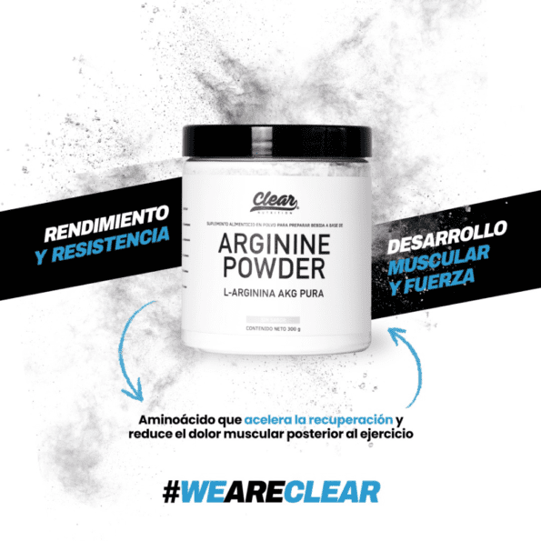 Clear Nutrition | Arginine Powder 50 serv (250 gr) - Imagen 5