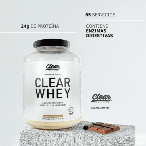 Clear Nutrition | Clear Whey (5 lb) Proteina de Suero de Leche - Imagen 9
