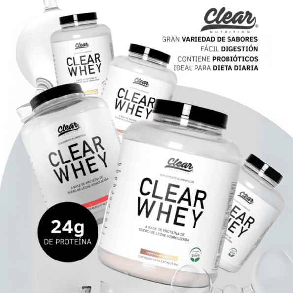 Clear Nutrition | Clear Whey (5 lb) Proteina de Suero de Leche - Imagen 10