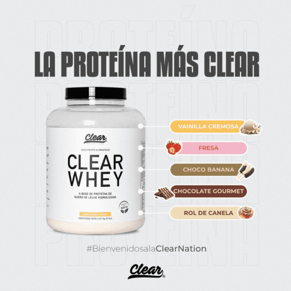 Clear Nutrition | Clear Whey (5 lb) Proteina de Suero de Leche - Imagen 14